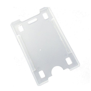Suporte de crachá polipropileno plástico Leitoso 89 x 58mm Branco Leitoso   